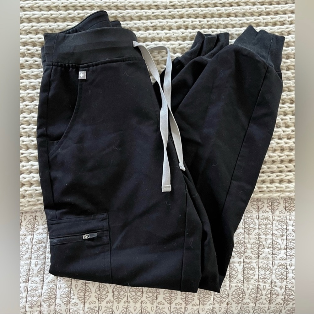 Figs Black Joggers